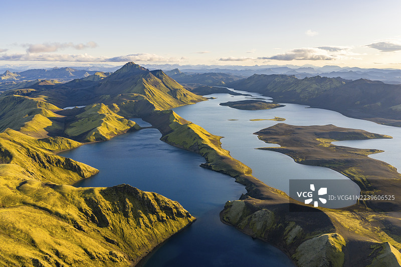 冰岛高地兰吉斯约湖，瓦特纳冰川国家公园，冰岛图片素材