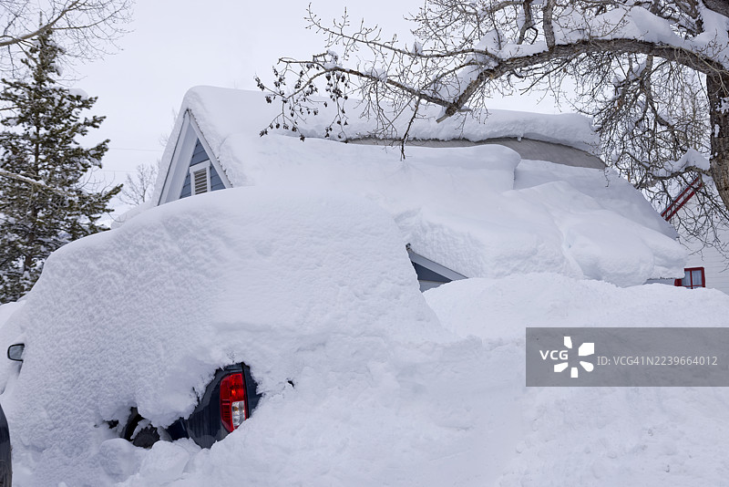 冬日小镇雪景图片素材