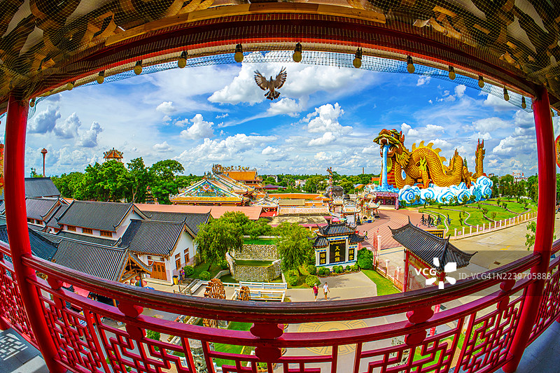 泰国旅行天堂公园龙图片素材