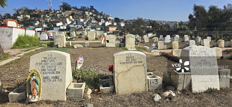 蒂华纳的工人阶级墓地图片素材