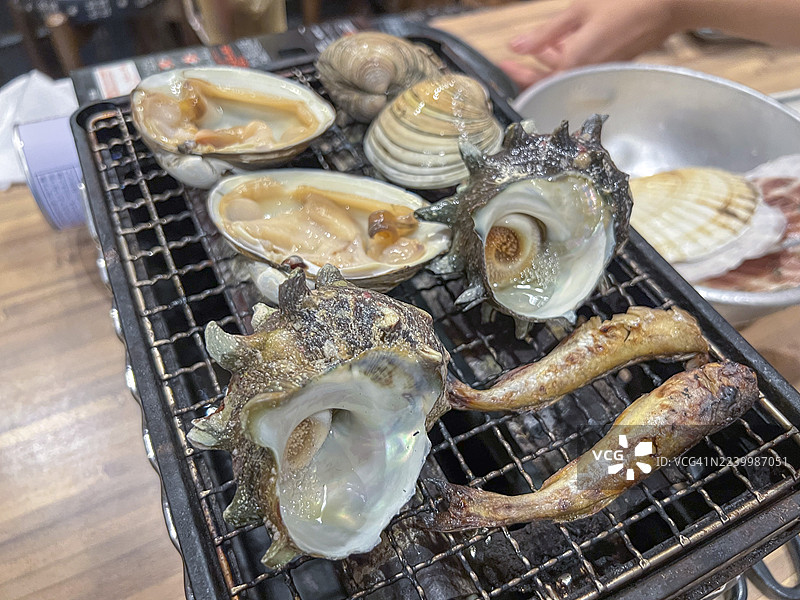 日式烤海鲜（滨烧）图片素材
