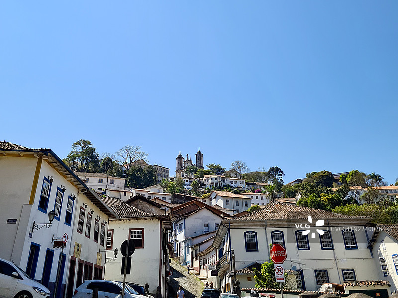米纳斯吉拉斯州的历史名城，拥有18和19世纪的建筑风格图片素材