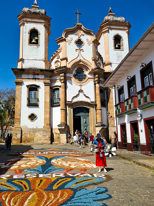 米纳斯吉拉斯州葡萄牙殖民时期的宗教建筑图片素材