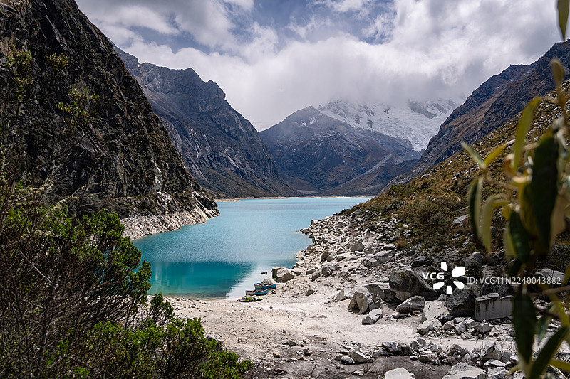 秘鲁著名的帕隆泻湖图片素材
