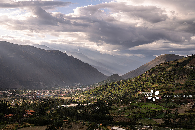 秘鲁永盖上方山谷图片素材