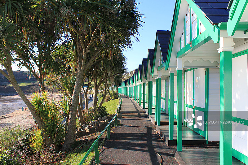 兰格勒海滩小屋图片素材