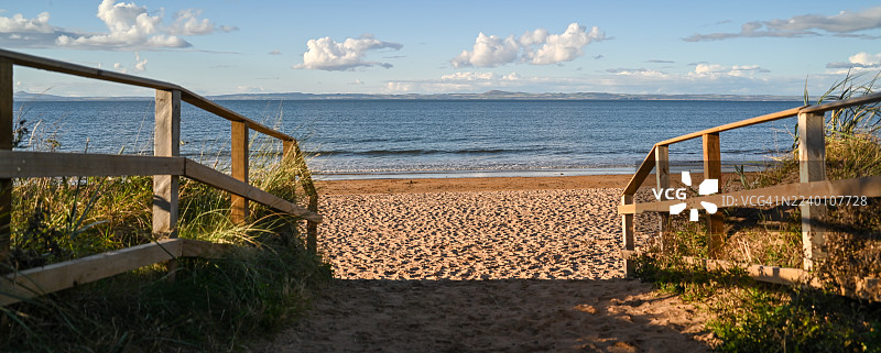 古兰海滩，福斯湾图片素材