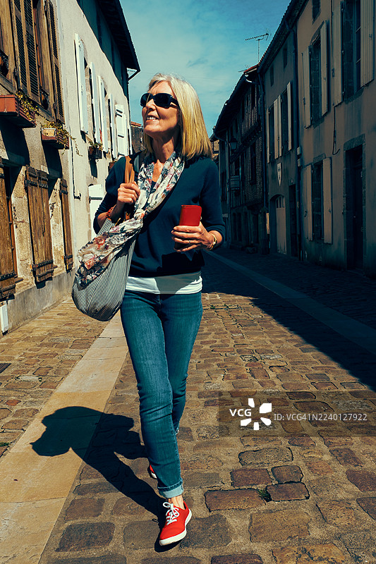 法国新阿基坦大区帕尔特奈老城图片素材