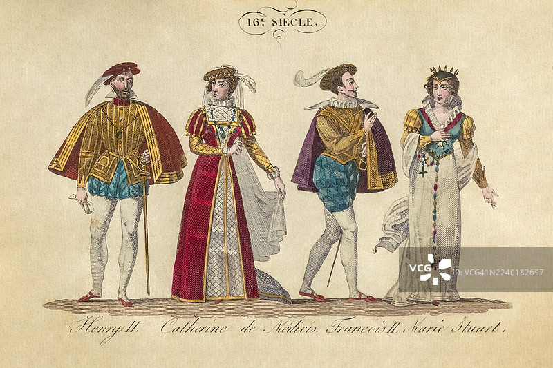 法国国王与王后图片素材