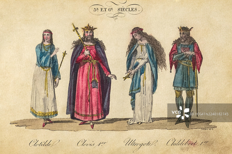 法国国王与王后图片素材