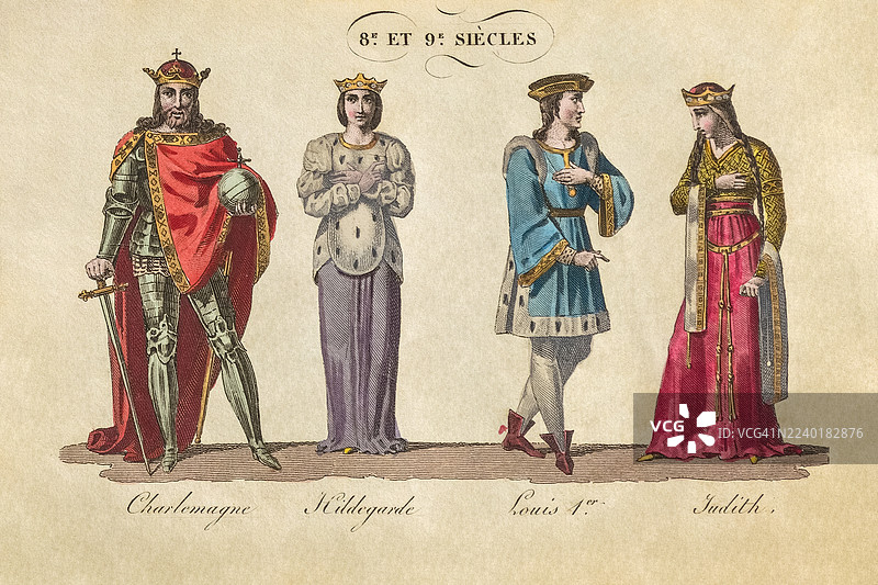 法国的国王和王后图片素材