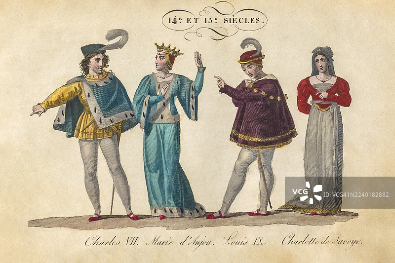 法国国王与王后图片素材