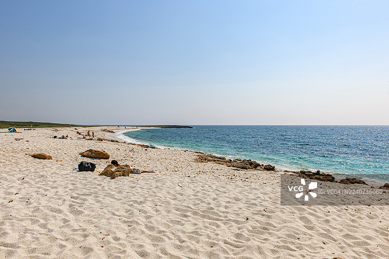 撒丁岛，阿尔图塔斯海滩图片素材
