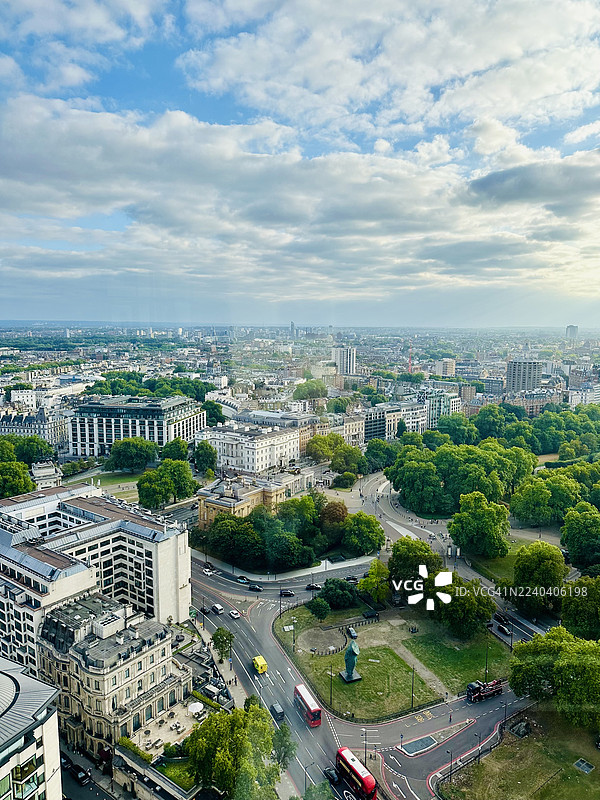 伦敦海德公园角鸟瞰图图片素材