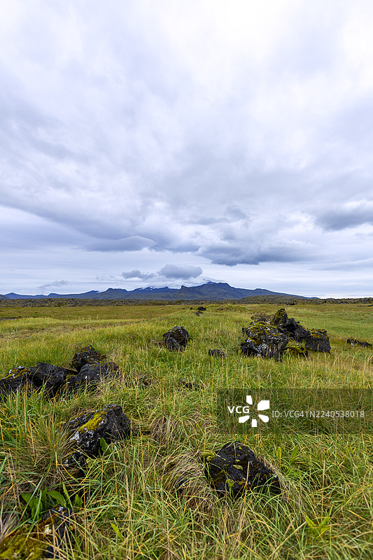 冰岛斯奈菲尔冰川火山图片素材