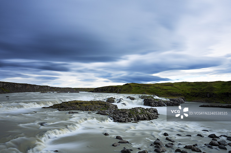 冰岛西南部乌里达瀑布图片素材