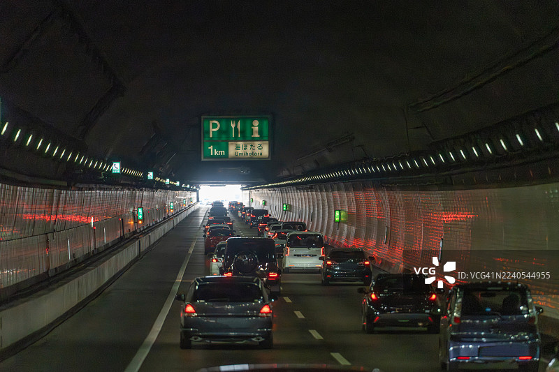 日本千叶的城市高速公路图片素材