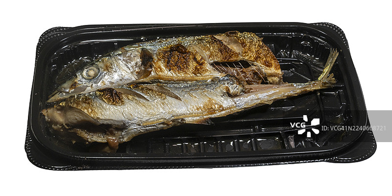 香煎盐烤秋刀鱼图片素材