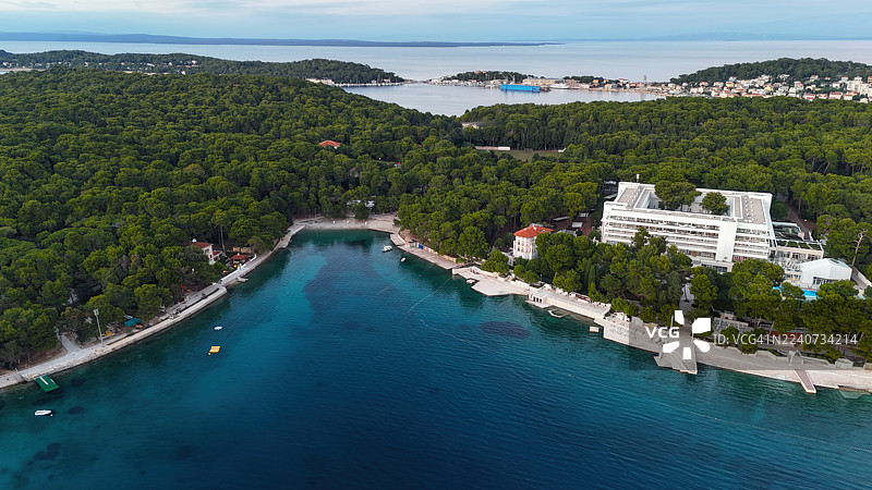 契卡特湾鸟瞰图图片素材