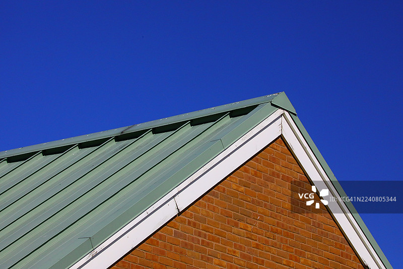 金属板屋顶图片素材