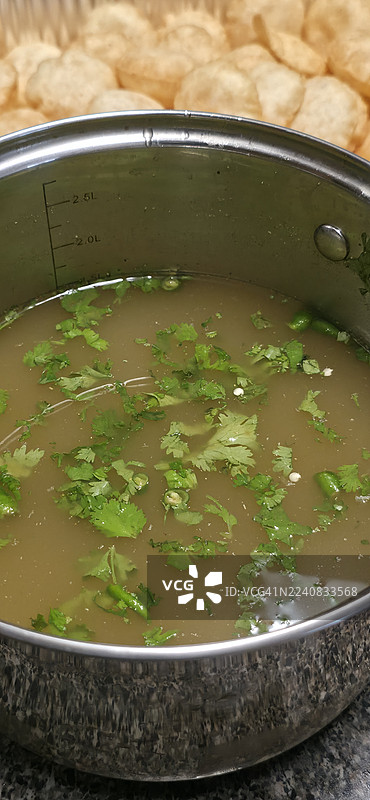Pani puri golgappa图片素材