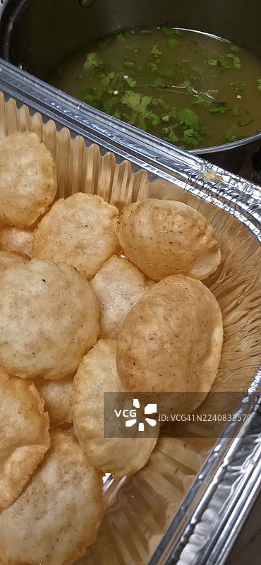 pani puri golgappa图片素材