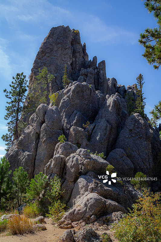 针尖公路景观图片素材