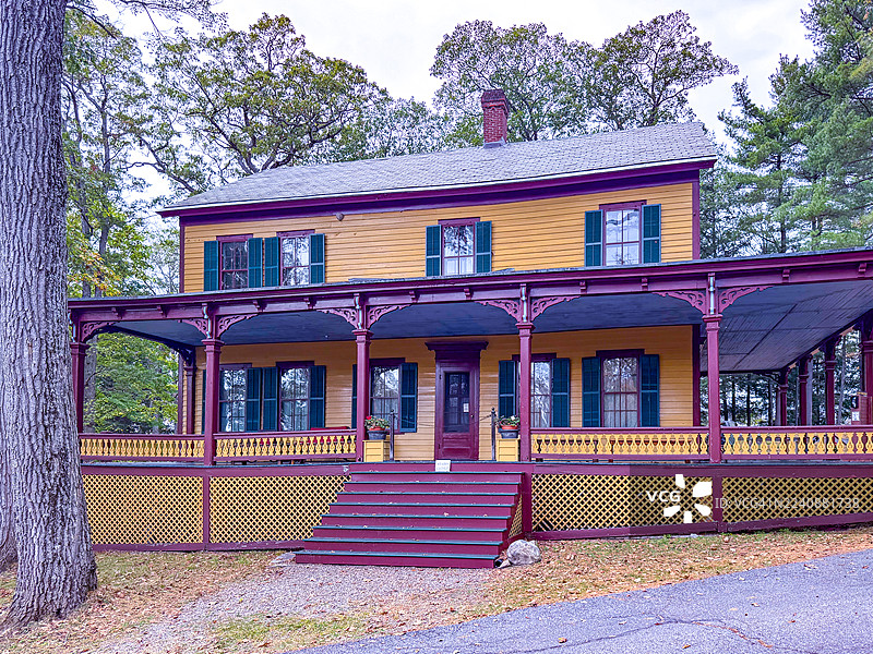 格兰特故居州立历史遗址（Gansevoort）的乡村小屋外观图片素材