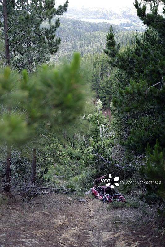 车祸现场景象图片素材