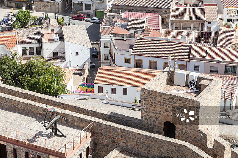 阿尔考德特城堡的城墙部分图片素材