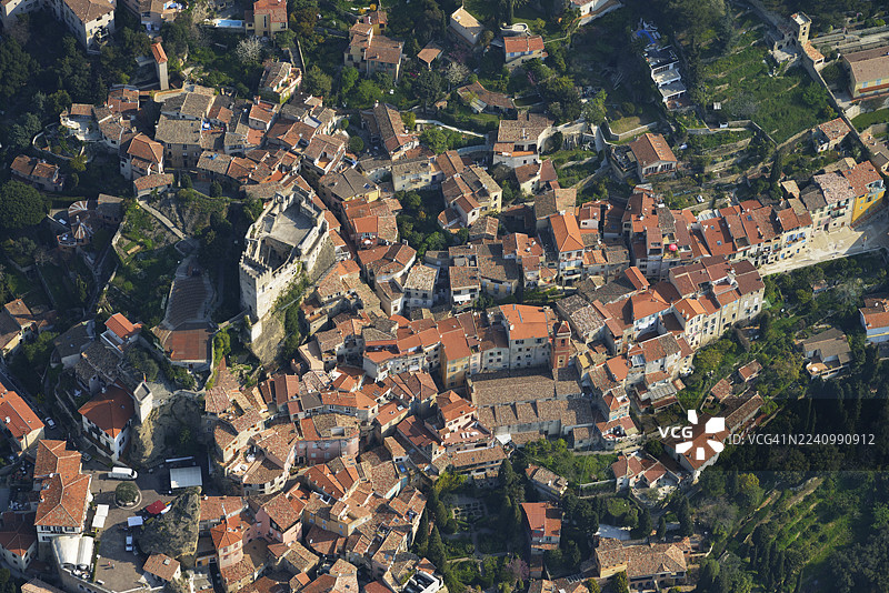 Roquebrune-Cap-Martin中世纪城堡图片素材