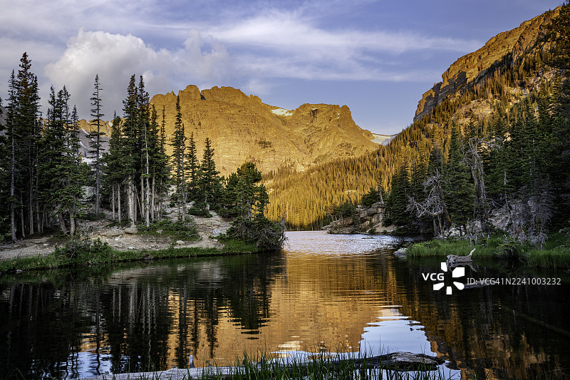 落基山国家公园，洛克湖图片素材