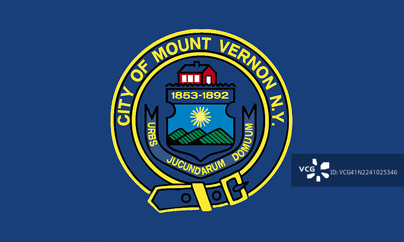 美国纽约州弗农山旗帜图片素材