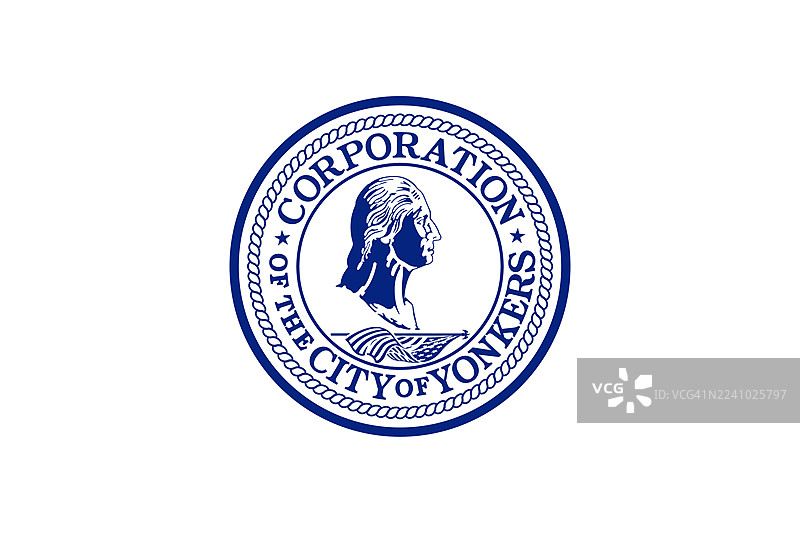 美国纽约扬克斯市旗图片素材