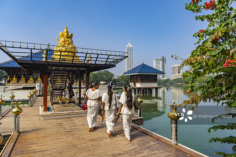 斯里兰卡，科伦坡，西玛玛拉卡寺冥想中心图片素材