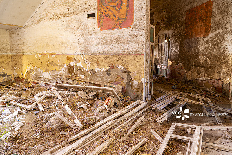 托斯卡纳，废弃的农场图片素材