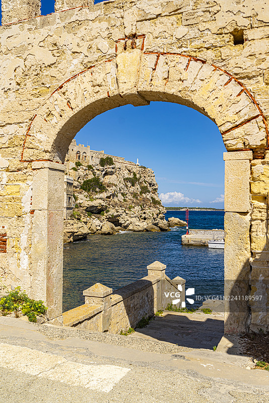 托斯卡纳，皮亚诺萨岛，老港口图片素材