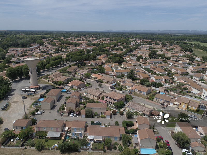 法国沃克吕兹省沃克吕兹镇，历史中心，沃克吕兹图片素材
