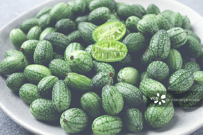 非洲黄瓜，墨西哥黄瓜，老鼠瓜，西葫芦图片素材