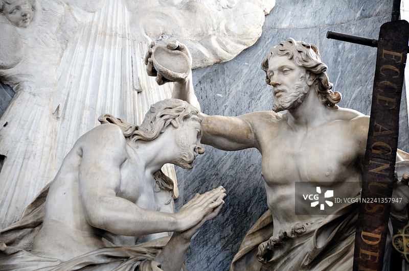 耶稣受洗 - 安东尼奥·拉吉图片素材