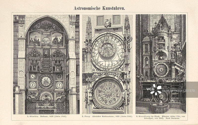 天文学杰作时钟图片素材