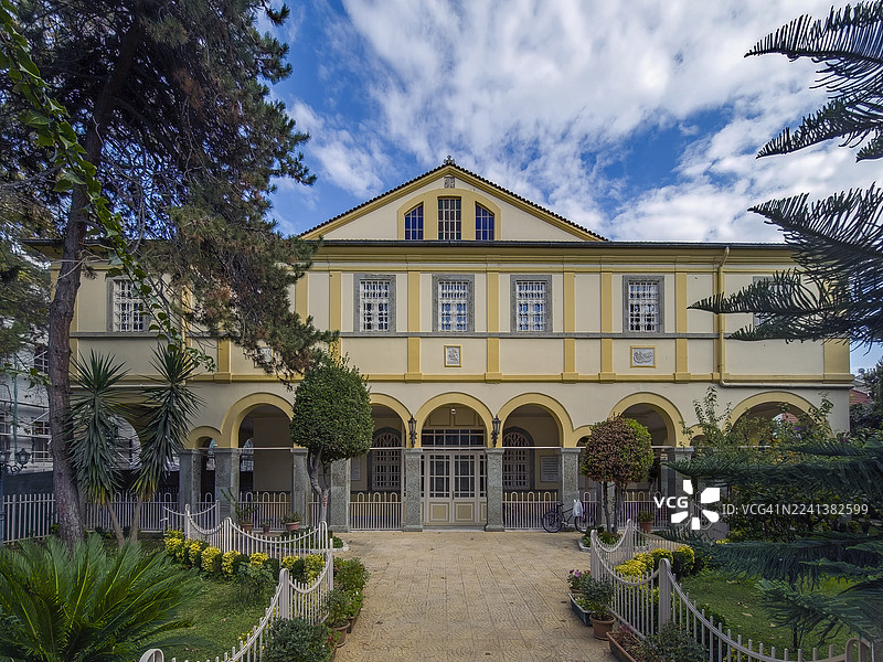 伊斯坦布尔，土耳其，布柳克阿达的圣迪米特里奥斯希腊东正教教堂图片素材