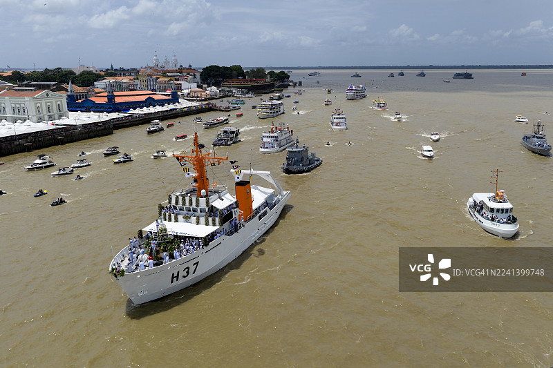 宗教 - 巴西贝伦的河流游行图片素材