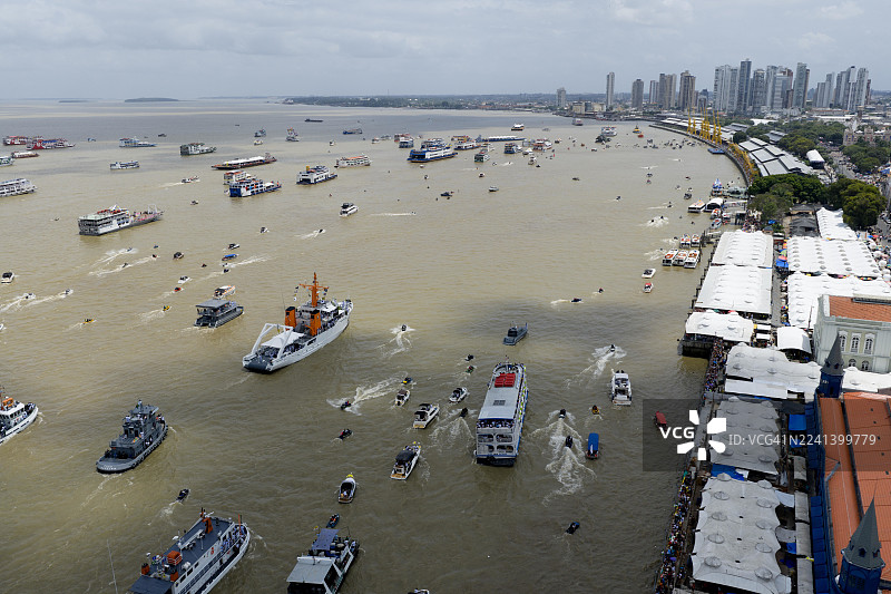 宗教 - 巴西贝伦的河上游行图片素材