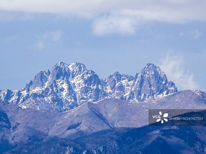 科罗拉多州克雷斯通峰图片素材