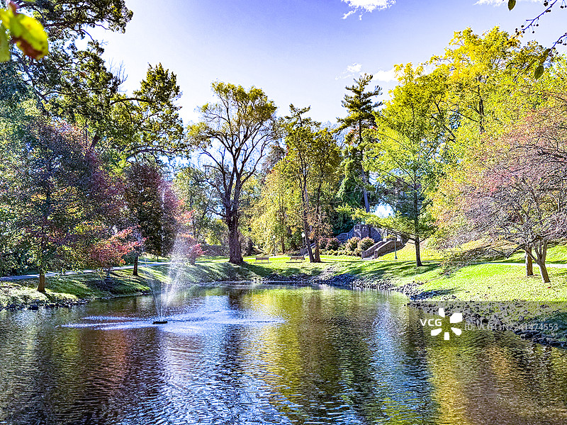 国会公园，萨拉托加温泉图片素材