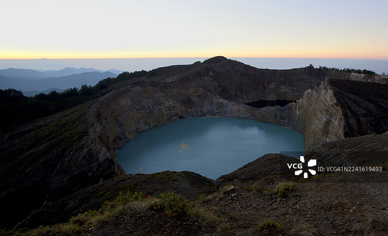 科利穆图湖火山口，东努沙登加拉图片素材
