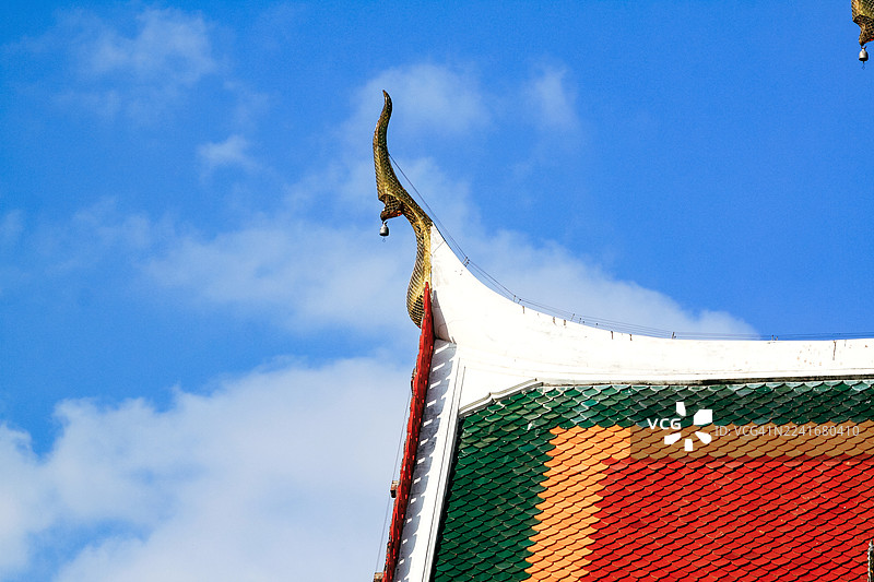 泰国北部乌塔拉迪府，塔他农寺的授戒厅图片素材