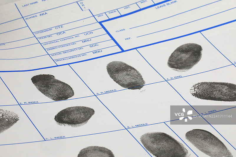 用于刑事侦查的指纹采集车图片素材
