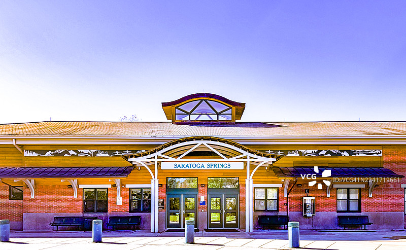 萨拉托加温泉火车站图片素材